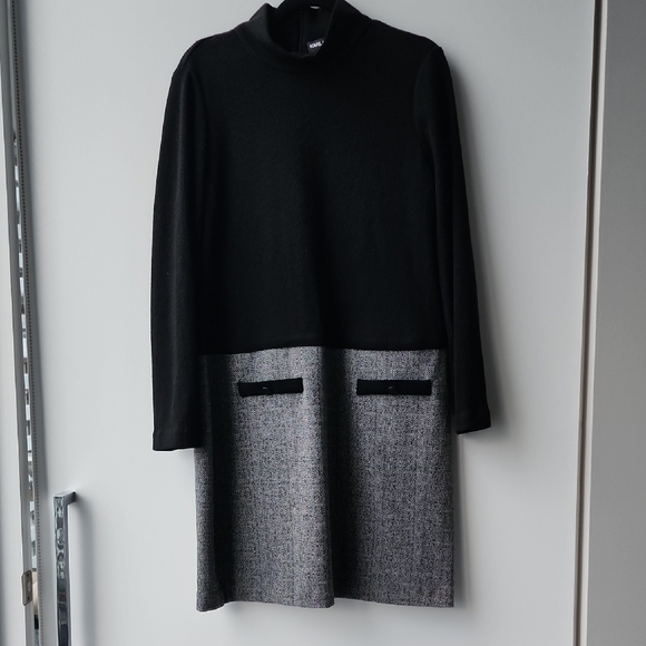 Karl Lagerfeld Dresses & Skirts - Karl Lagerfeld Parisien Chic Knit Herringbone Dress